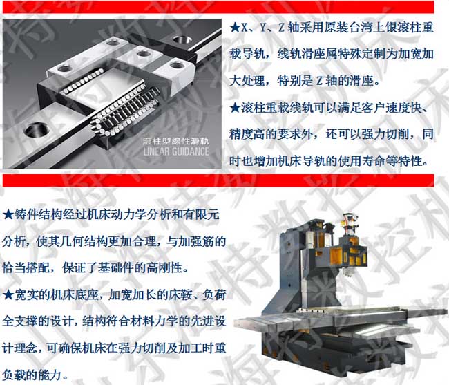 XH1060五轴数控加工中心光机图